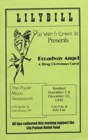 "Broadway Angel: A Drag Christmas Carol" Program - December 5 and 12, 1993