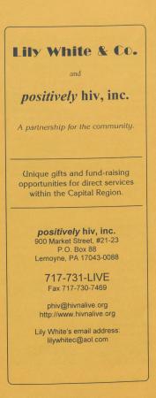 "Lily White and Company and Positively HIV, Inc." Brochure - circa 1990