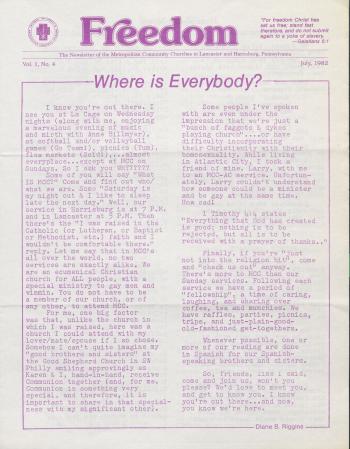 MCC Freedom Newsletter - July 1982