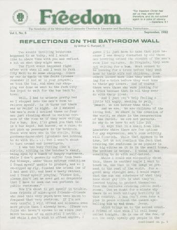 MCC Freedom Newsletter - September 1982