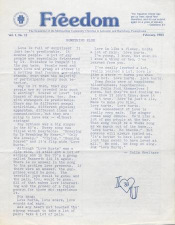 MCC Freedom Newsletter - February 1983
