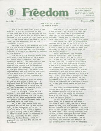 MCC Freedom Newsletter - December 1982