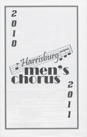  Harrisburg Men's Chorus Christmas Cabaret Program - December 5, 2010