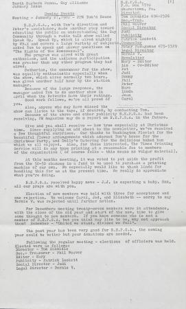 Northeast Pennsylvania Gay Alliance (NEPGA) Newsletter - January 1980