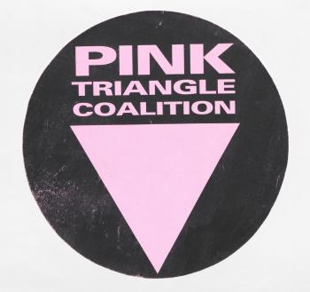Pink Triangle Coalition Logo - circa 1991