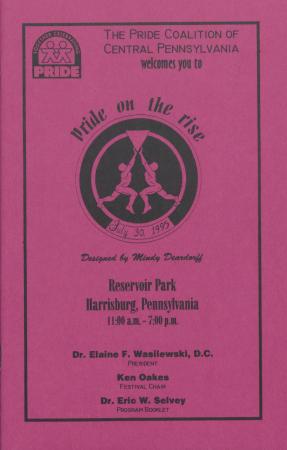 The Pride Coalition of Central PA Pride on the Rise Program, 1995 - July 30, 1995