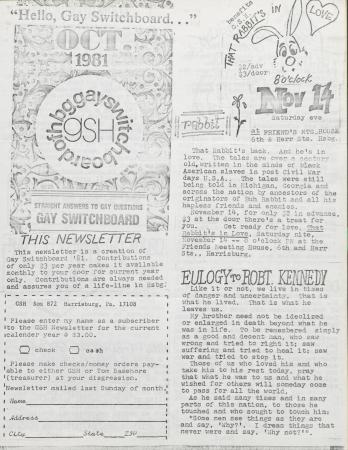 GSH Newsletter - October 1981