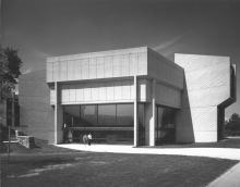 Anita Tuvin Schlechter Auditorium main entrance, c.1971