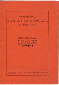 Junior Oratorical Contest Program