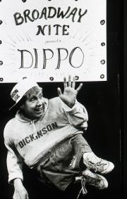 Student participates in "Broadway Nite," c.1983