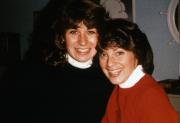 Two girls smile for the camera, c.1983