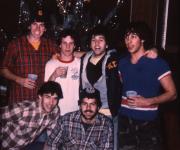 Friends take a picture during holiday season, c.1983