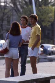 Students outside, c.1984