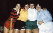 Four students smile, c.1984