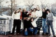 Group of girls make silly faces, c.1985