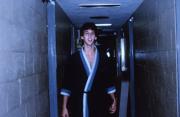 Student laughs in his robe, c.1986