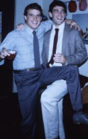 Pair takes a silly photo, c.1986