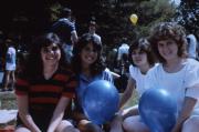 Students enjoys the sun, c.1986