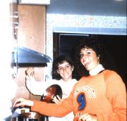 Students cook a meal, c.1987