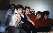 Friends in a dorm room, c.1987