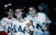 Three Delta Nu sisters, c.1989