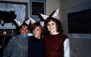 Three students at a party, c.1989