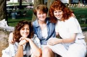 Three friends take a picture, c.1991