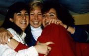 Three friends laugh, c.1991