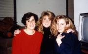 Three friends in a dorm, c.1991