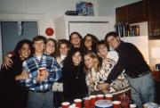 Friends at a party, c.1992