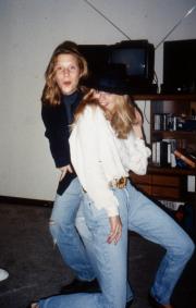 Two friends pose, c.1993