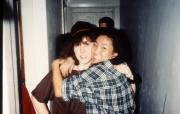 Two friends hug, c.1993