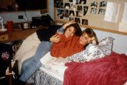 Friends in a dorm room, c.1993