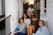 Friends on a balcony, c.1993