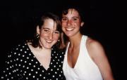 Two friends smile, c.1994