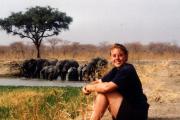 Student with Elephants, c.1994