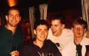Boys smile at a bar, c.1994