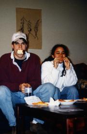 Sharing a meal, c.1994