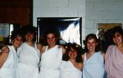 Ladies pose in togas, c.1995