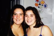 Two friends take a picture, c.1995