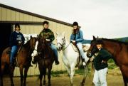 Students go horse-back riding, c.1995