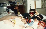 Boys wear ski goggles, c.1995