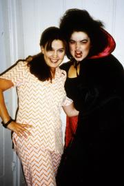 Two friends in costume, c.1995