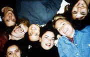 Group of students take a picture, c.1995