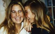 Two friends laugh out loud, c.1996