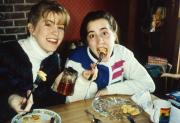 Two students enjoy breakfast, c.1996