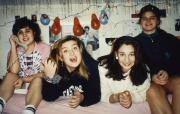 Friends smile in a dorm, c.1996