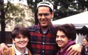 Three students smile, c.1996