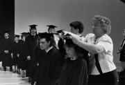 Students at Commencement, 1990