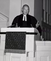 President Rubendall at Baccalaureate, 1961